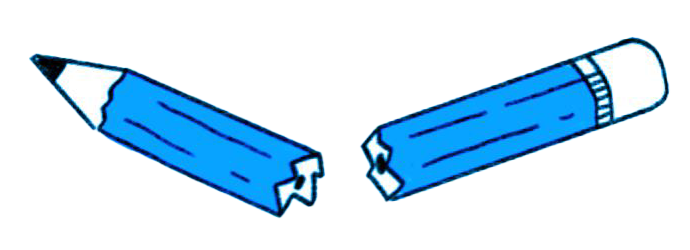 Illustration of a broken pencil